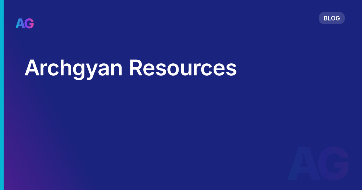 Archgyan Resources
