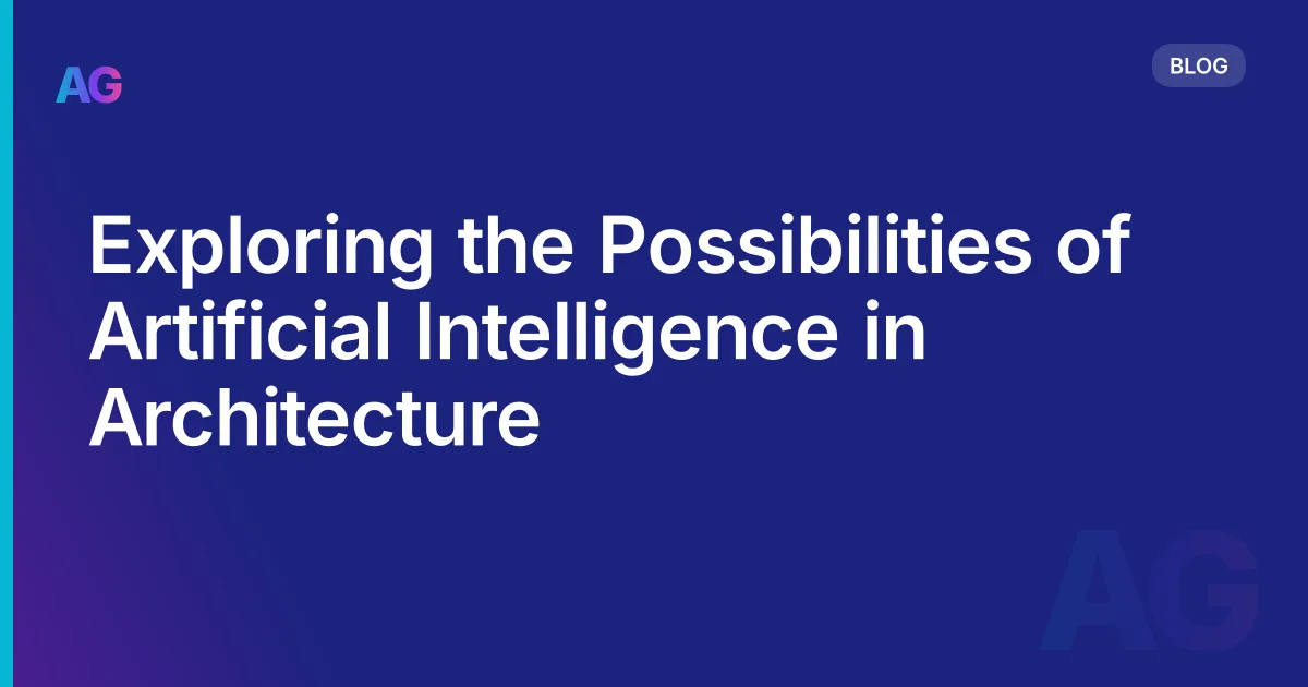 Artificial Intelligence in Architecture in 2026: Practical Use Cases, Limits, and Opportunities