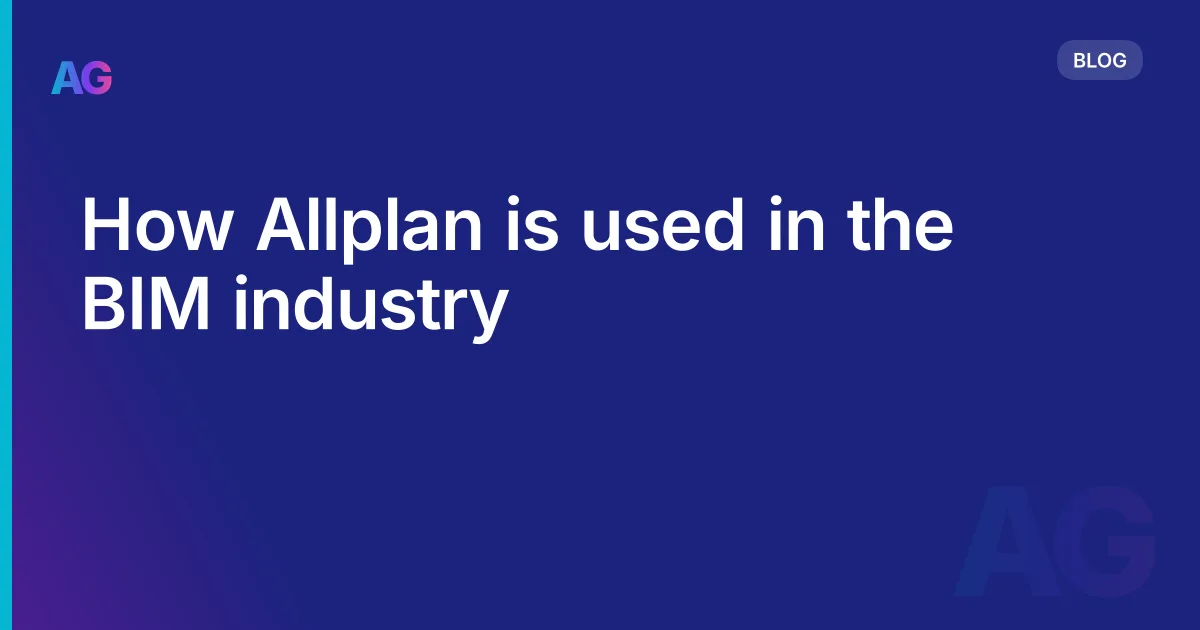 How Allplan is used in the BIM industry