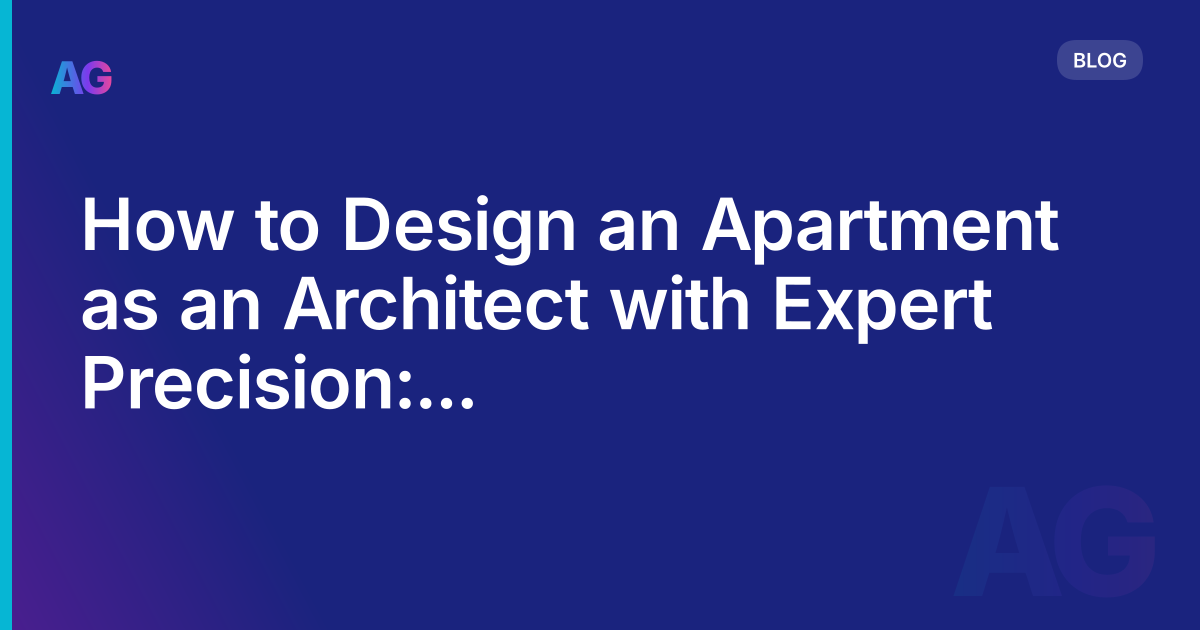 How to Design an Apartment as an Architect with Expert Precision: Architectural Mastery