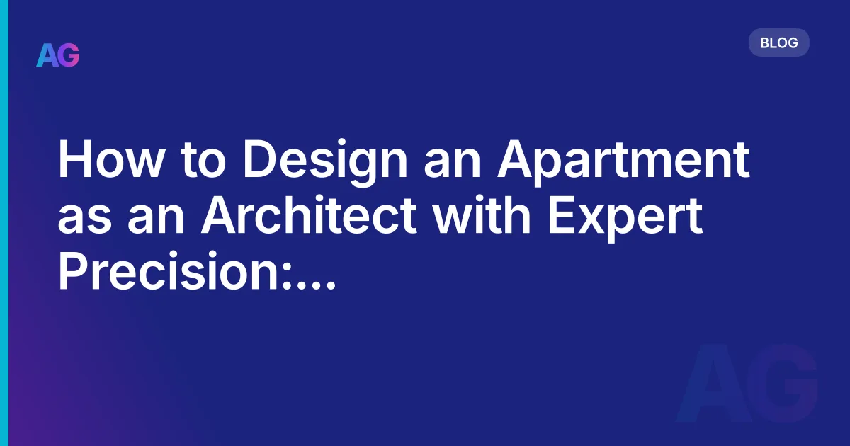 How to Design an Apartment as an Architect with Expert Precision: Architectural Mastery