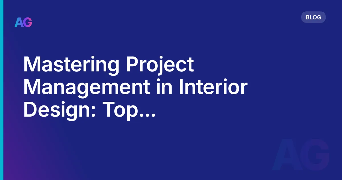 Mastering Project Management in Interior Design: Top Book Recommendations