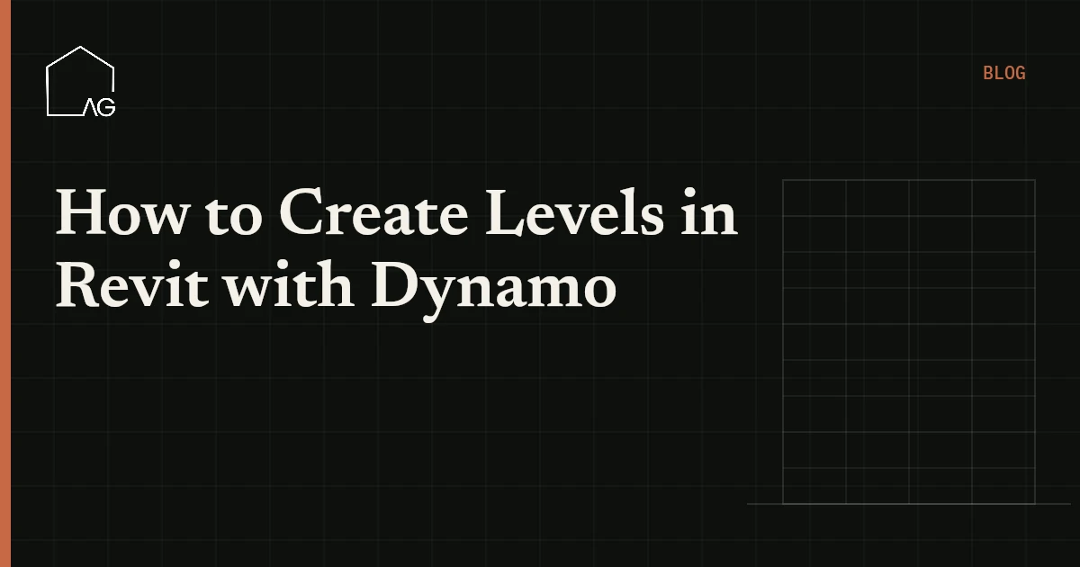 How to Create Levels in Revit with Dynamo