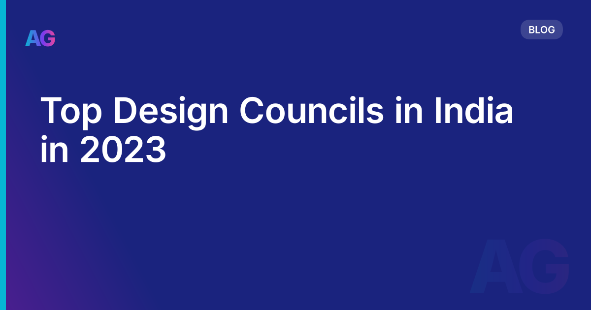 Top Design Councils in India in 2023