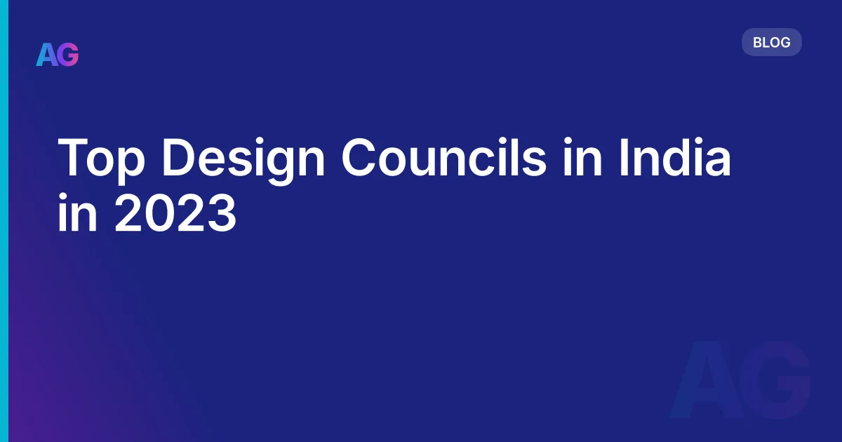 Top Design Councils in India in 2026
