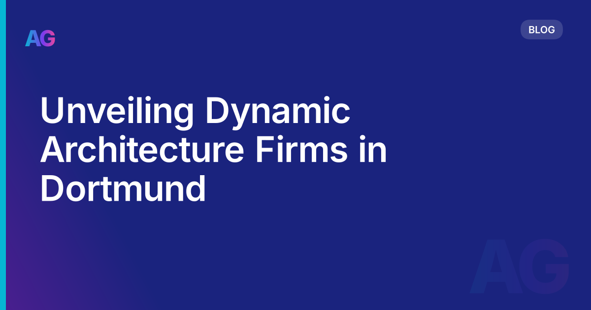 Unveiling Dynamic Architecture Firms in Dortmund