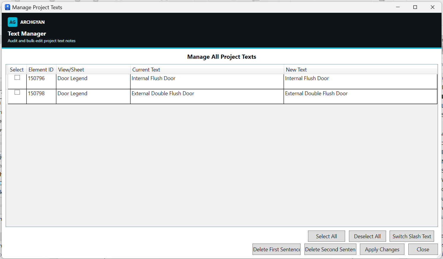 Text Manager