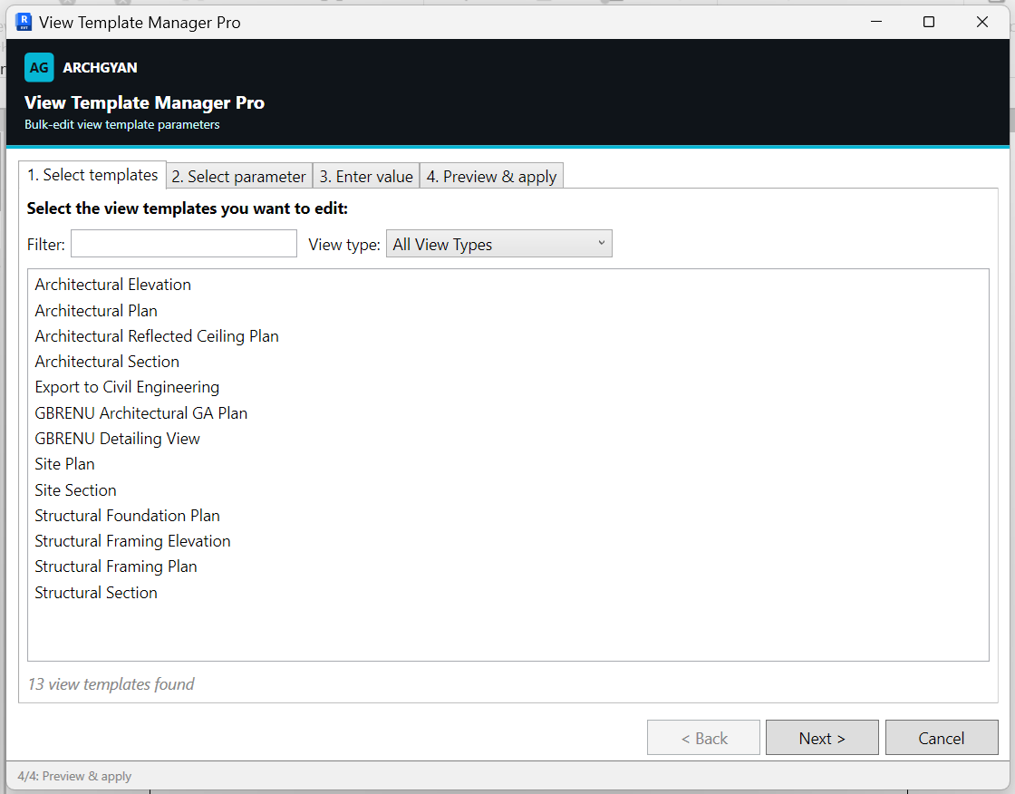 View Template Manager Pro